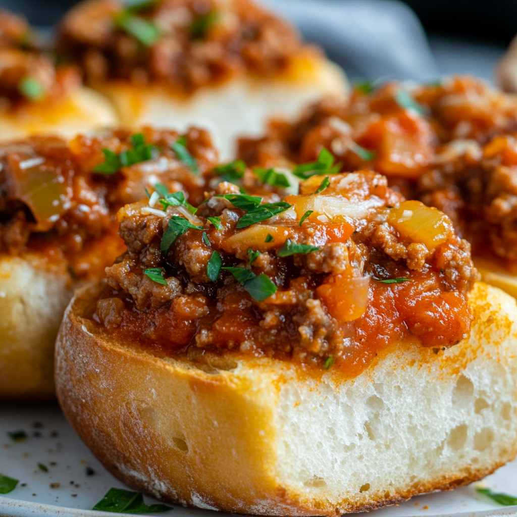 Italian Garlic Bread Sloppy Joes Recipe