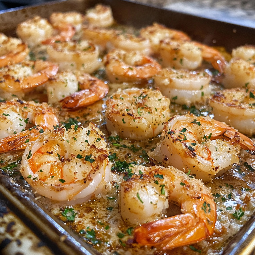 Garlic Parmesan Roasted Shrimp Recipe