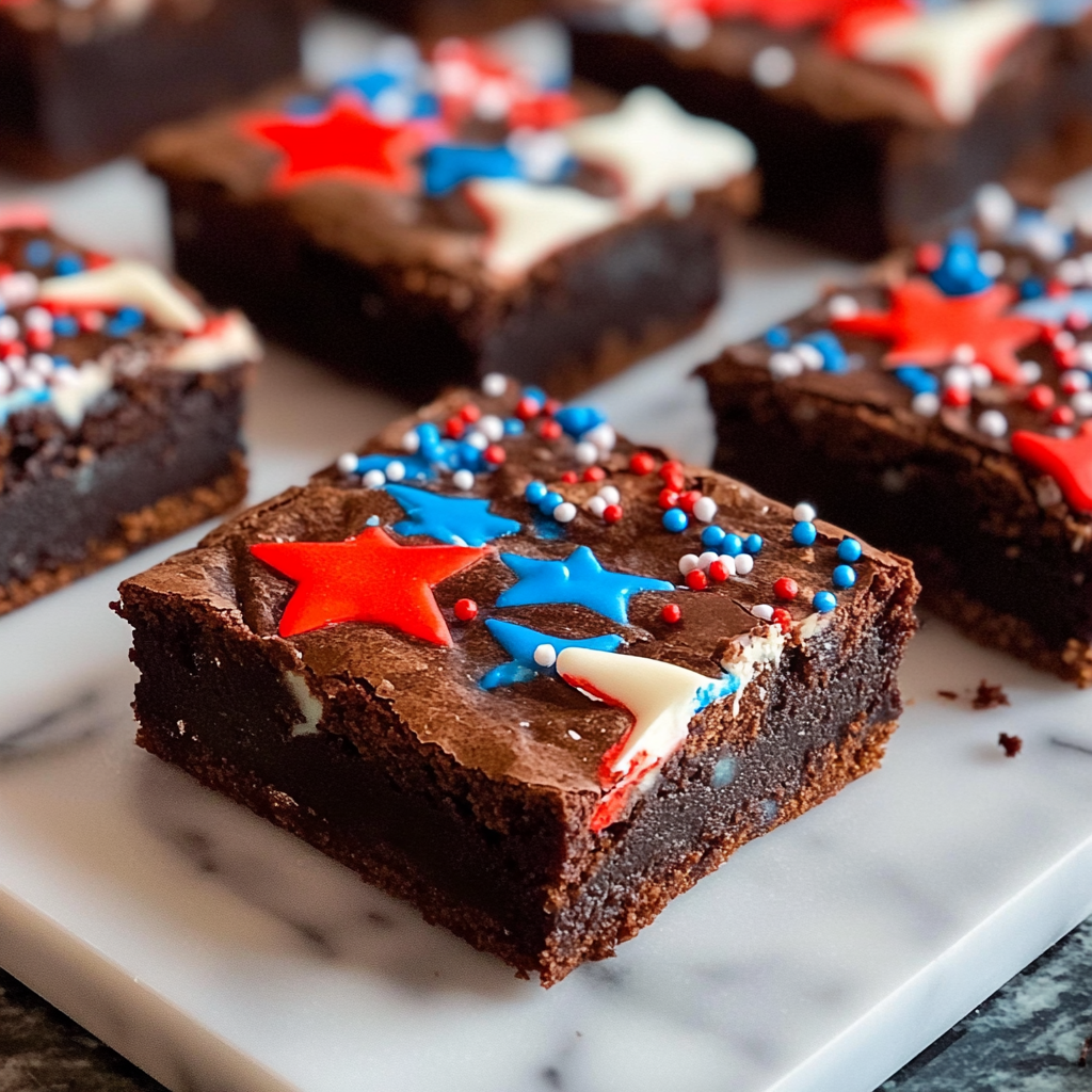 Star-Spangled Brownies: Festive Fourth of July Dessert