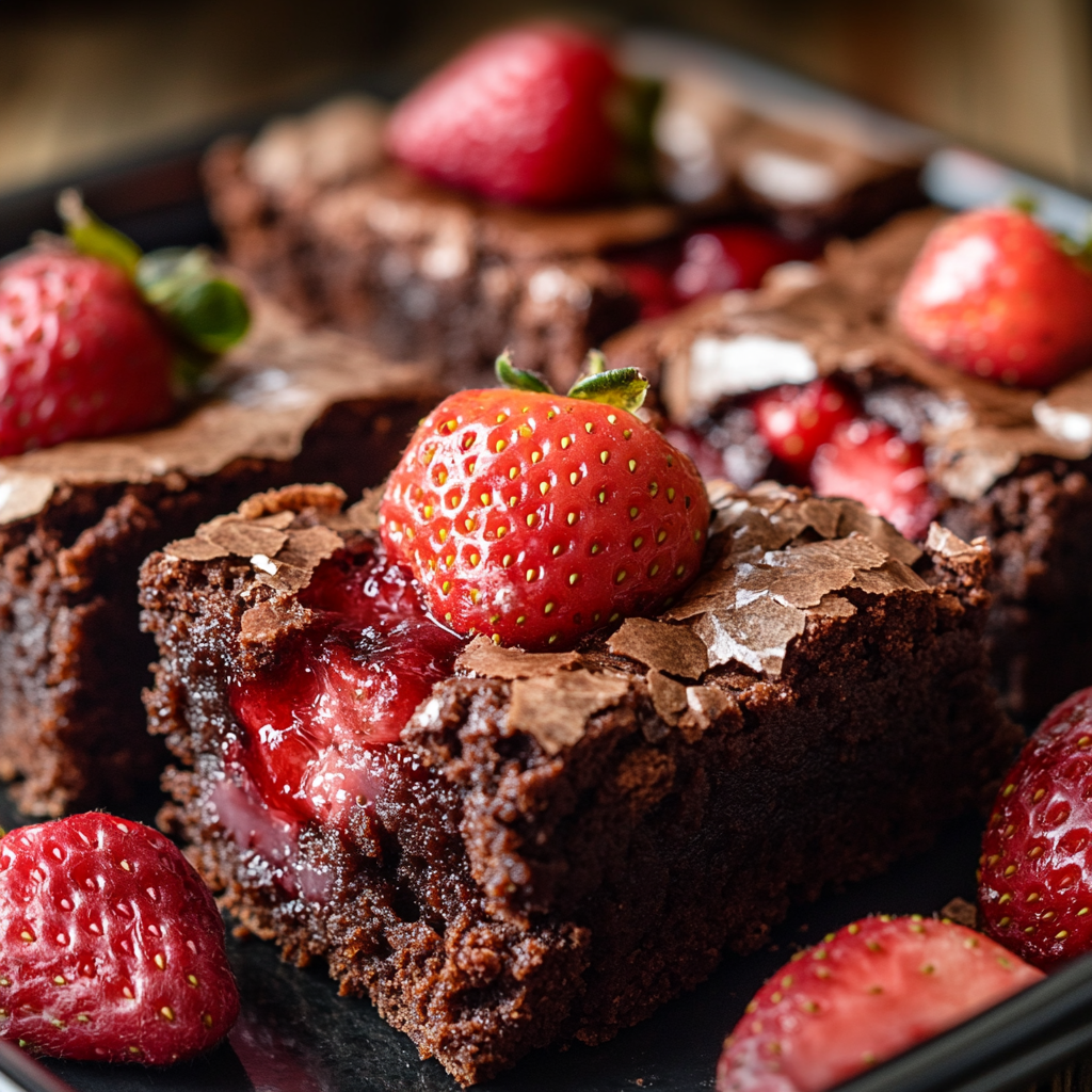 Strawberry Brownies