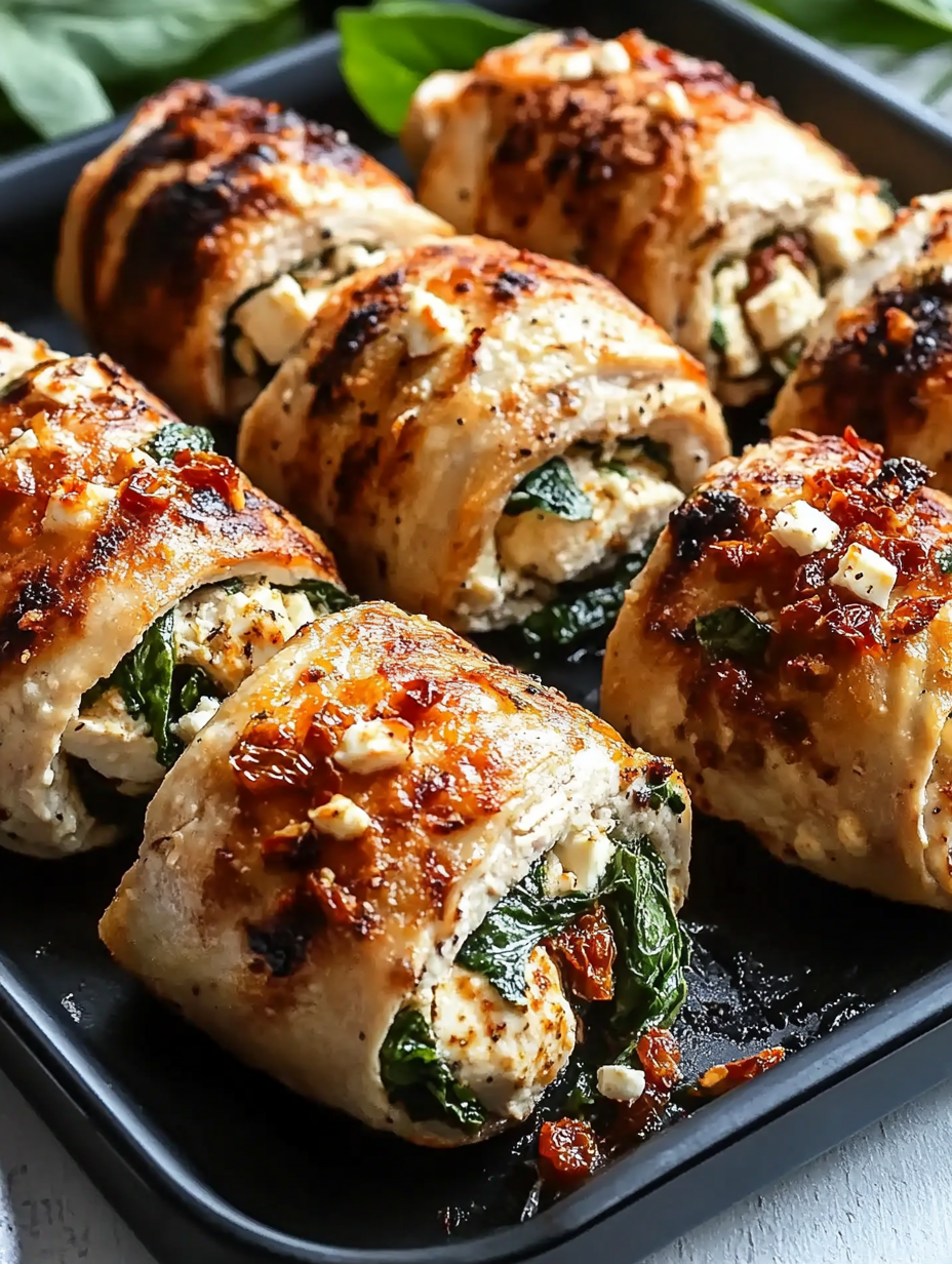 Chicken Rolls with Feta, Spinach & Sun-Dried Tomatoes: My Go-To Recipe