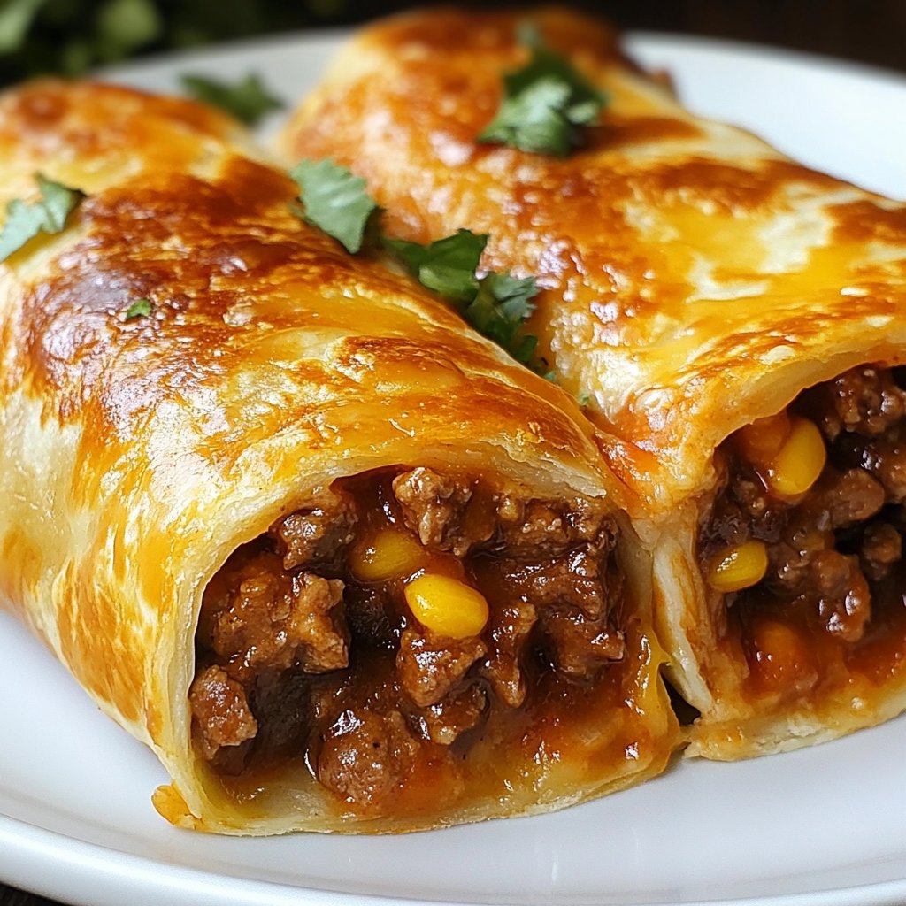 Beef and Cheese Chimichangas