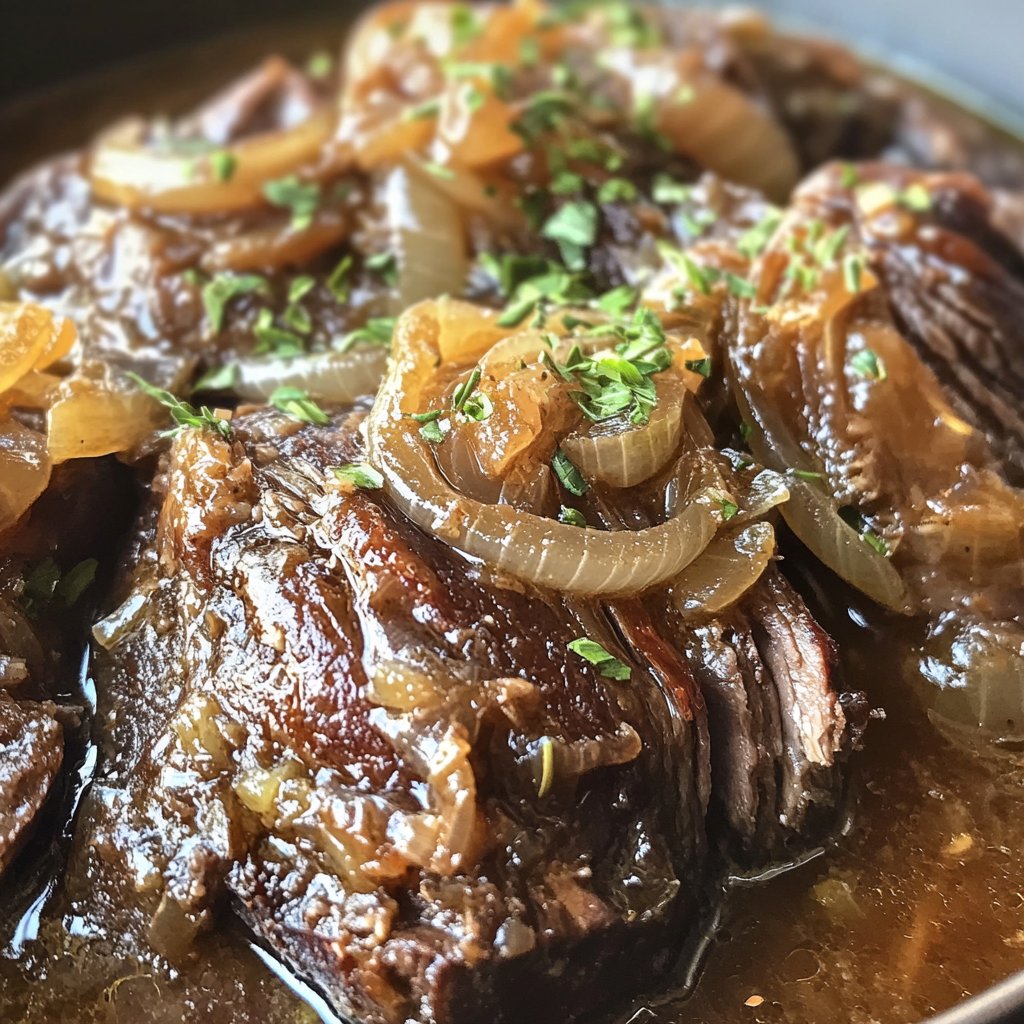 Melt-in-Your-Mouth French Onion Pot Roast (No Wine)