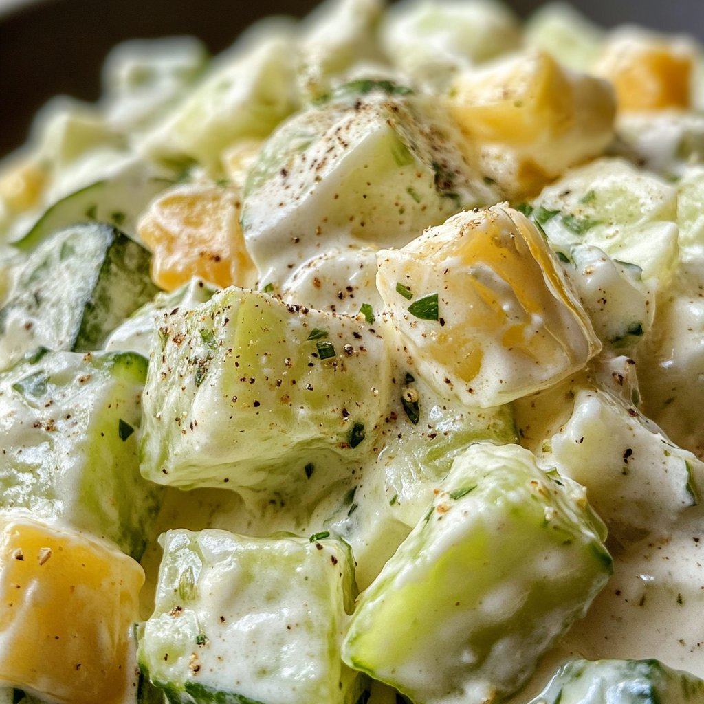 Cool & Creamy Dill Cucumber Salad