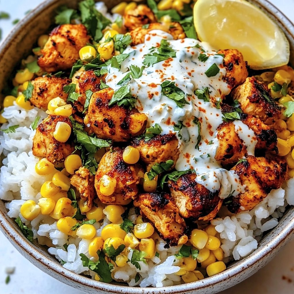 Mexican-Inspired Chicken & Corn Rice Bowl