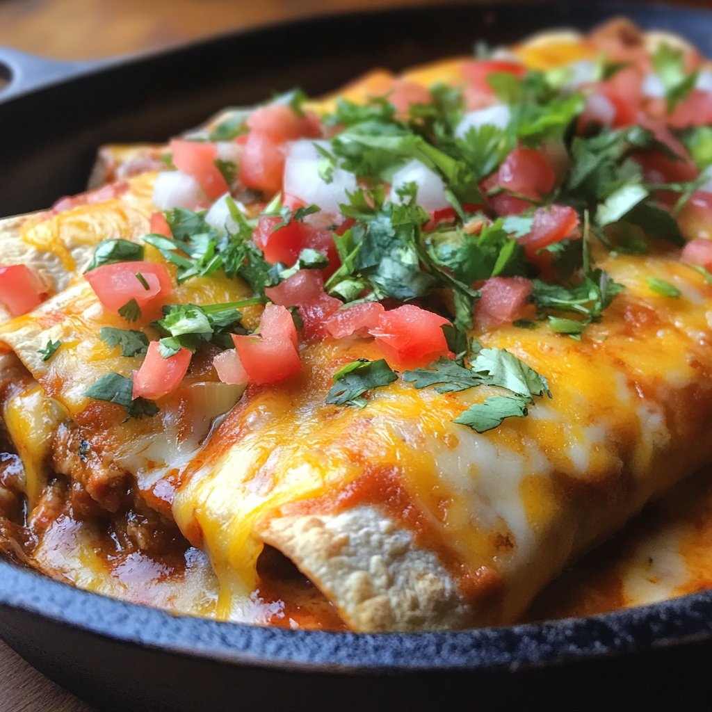 One-Pan Healthy Enchilada Dinner Skillet