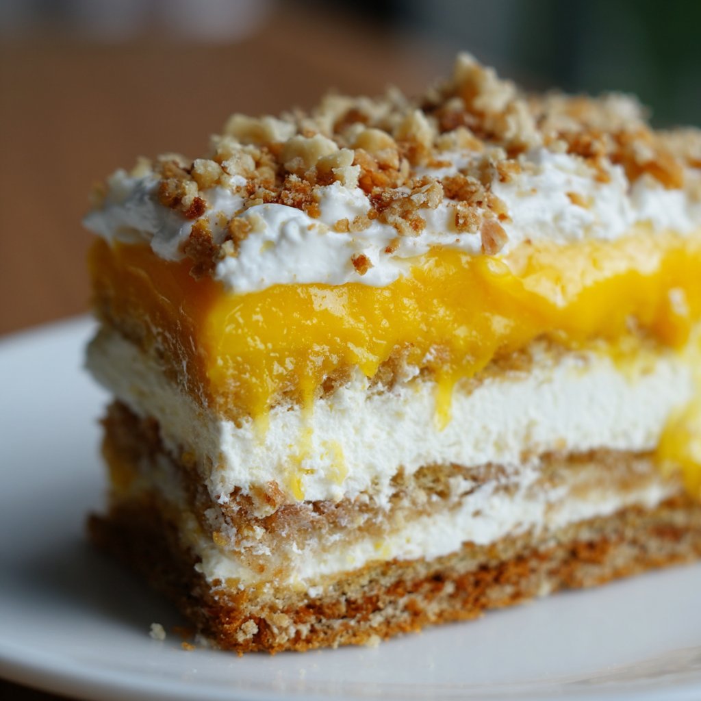 No-Bake Creamy Mango Dessert Delight