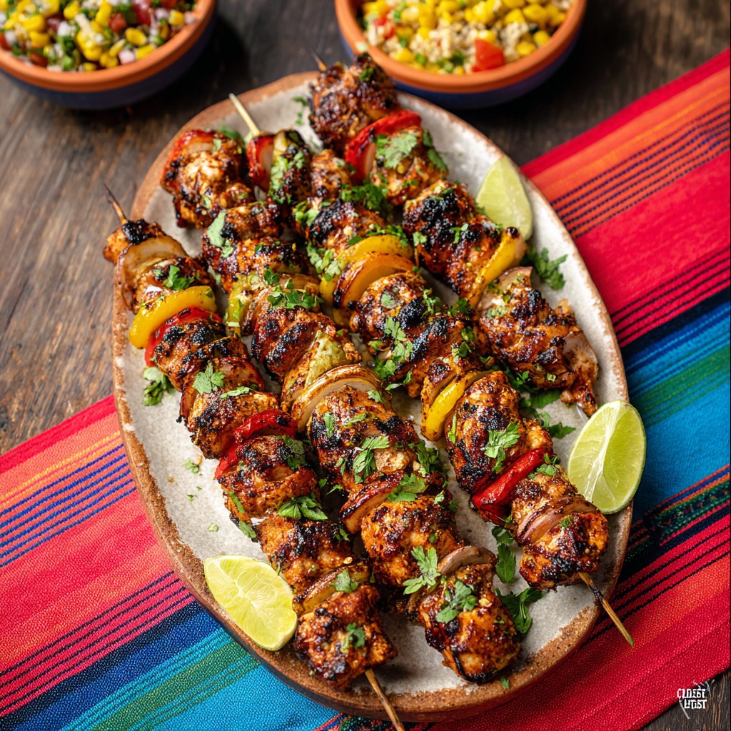 Mexican Barbecue Chicken Skewer