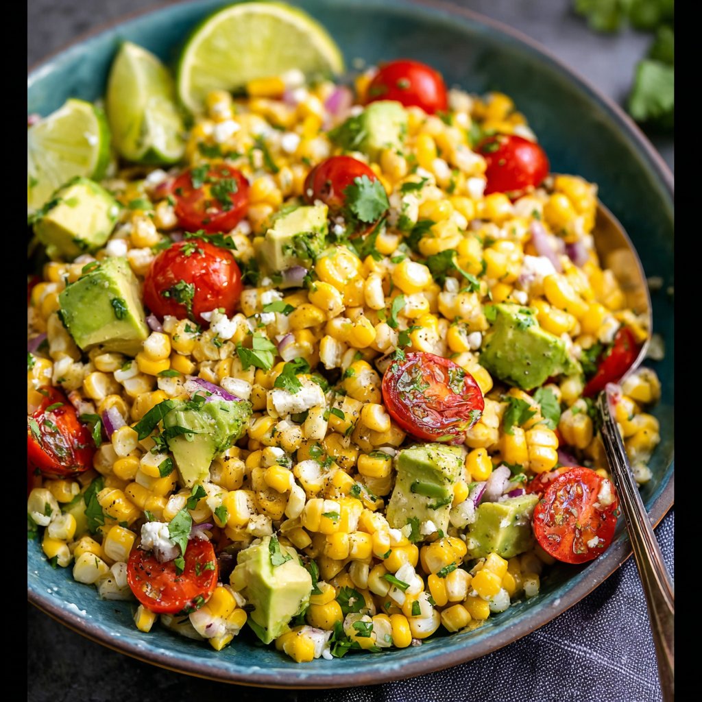 Summer Corn Salad with Avocado