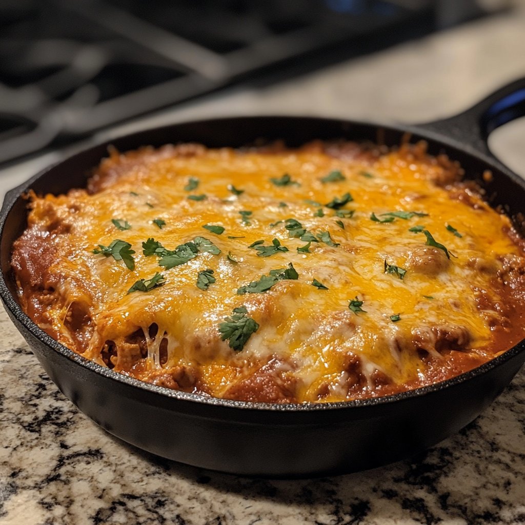 One-Pan Healthy Enchilada Dinner Skillet