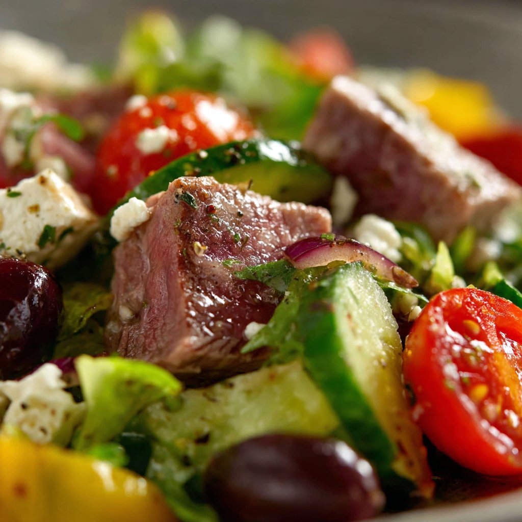Greek Salad with Meat