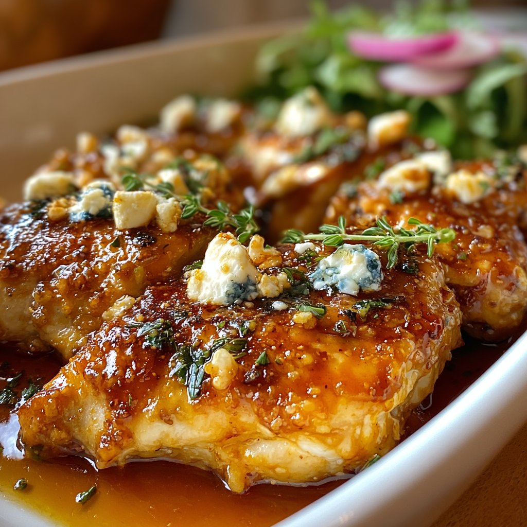 Baked Feta Chicken with Sweet Hot Honey Glaze