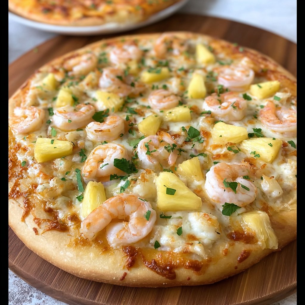 Shrimp and Pineapple Pizza