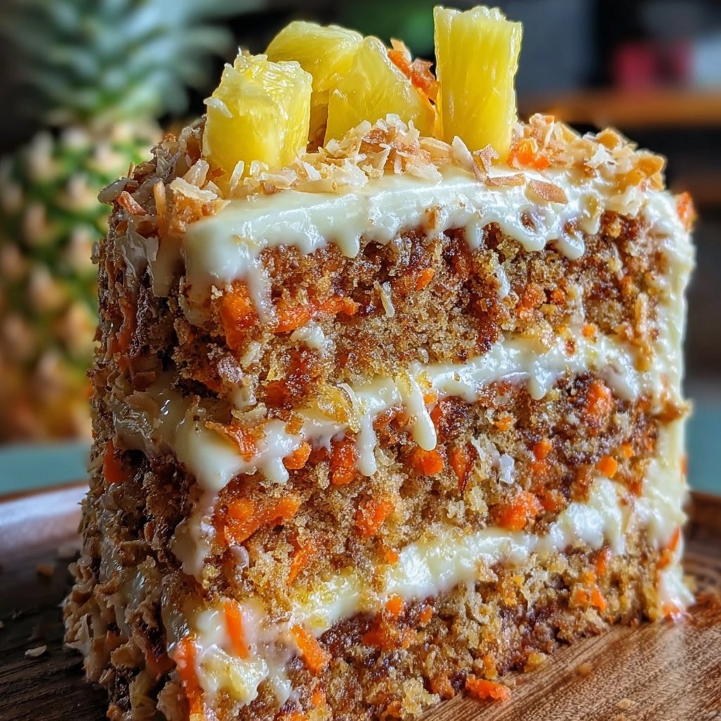 Hawaiian Carrot Pineapple Cake