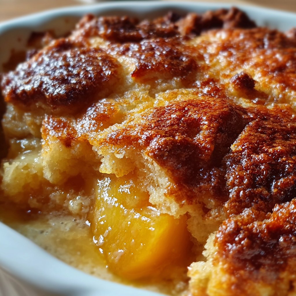 LAZY MAN'S PIE PEACH COBBLER