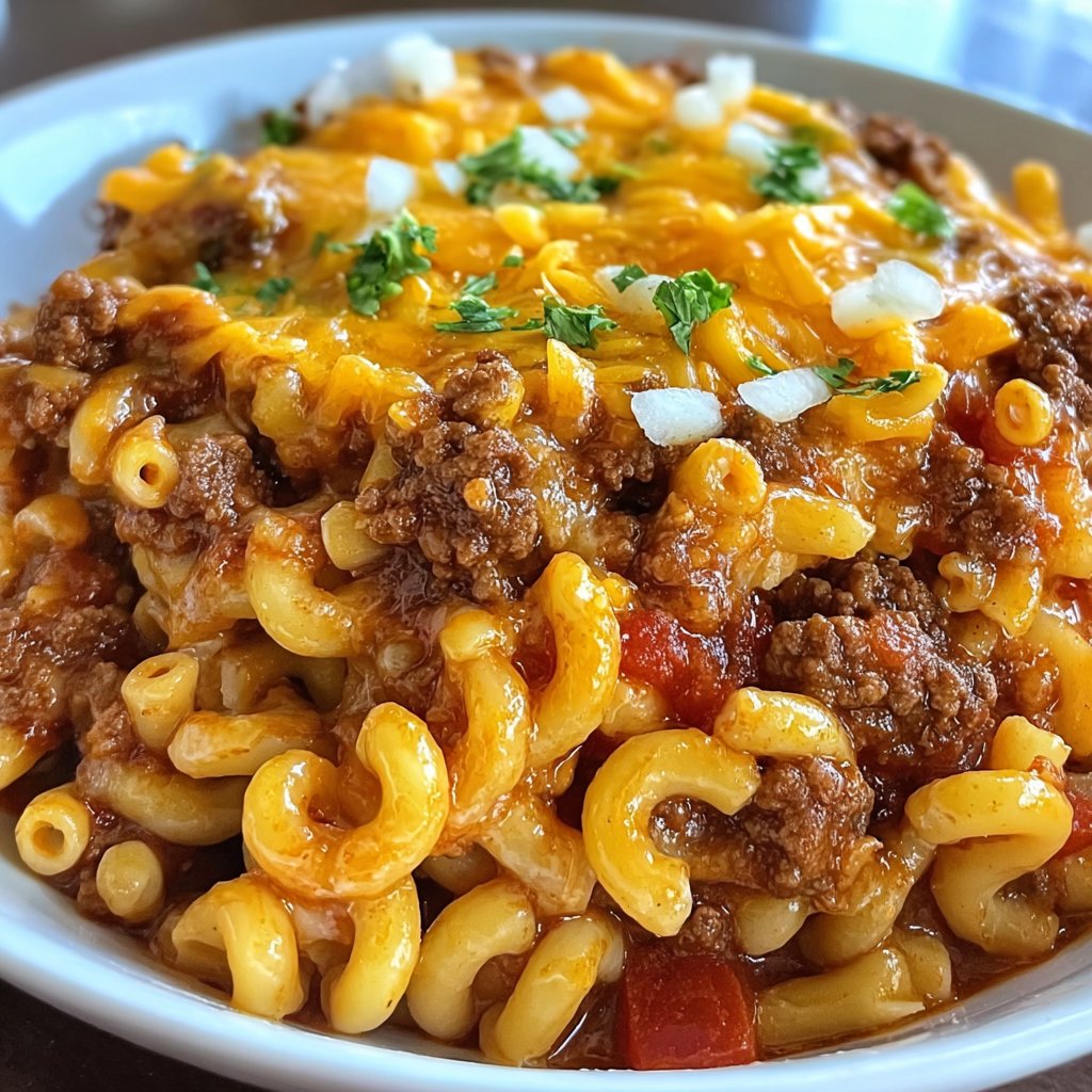 Coney Chili Mac Casserole