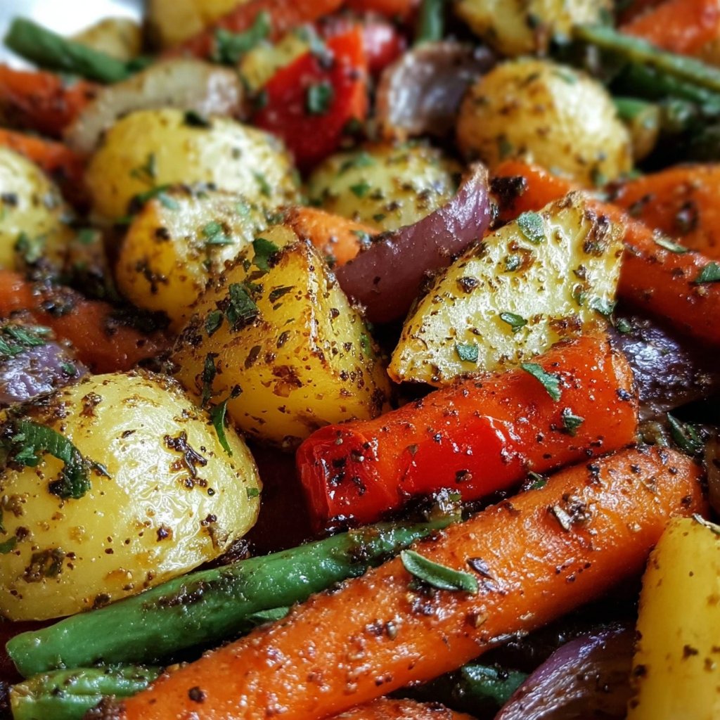 Garlic Herb Roasted Veggies