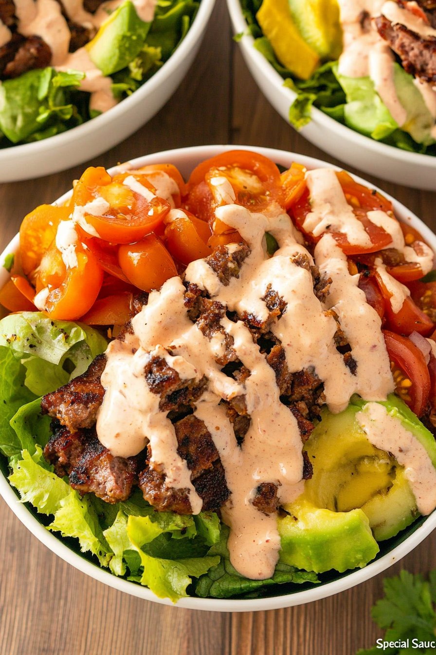 Fully Loaded Burger Bowl with