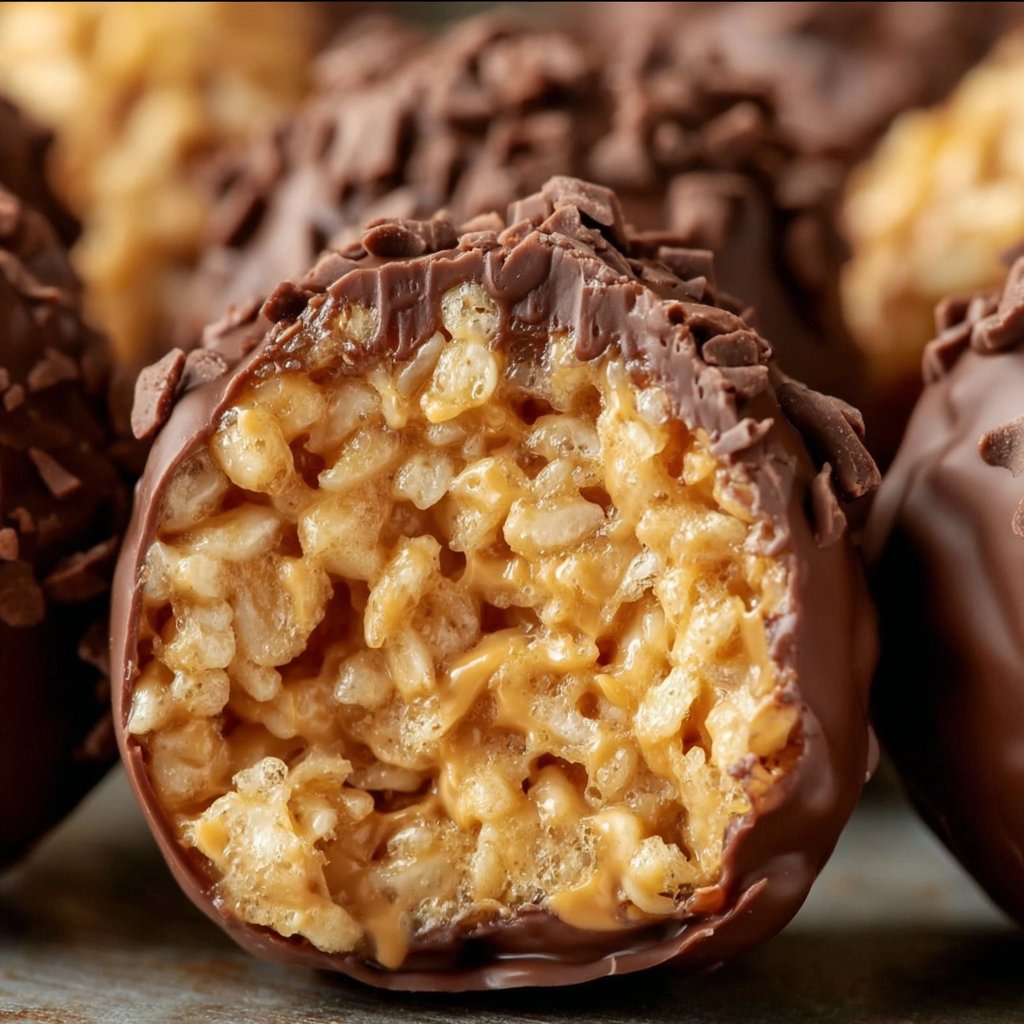 Peanut Butter Balls with Rice Krispies