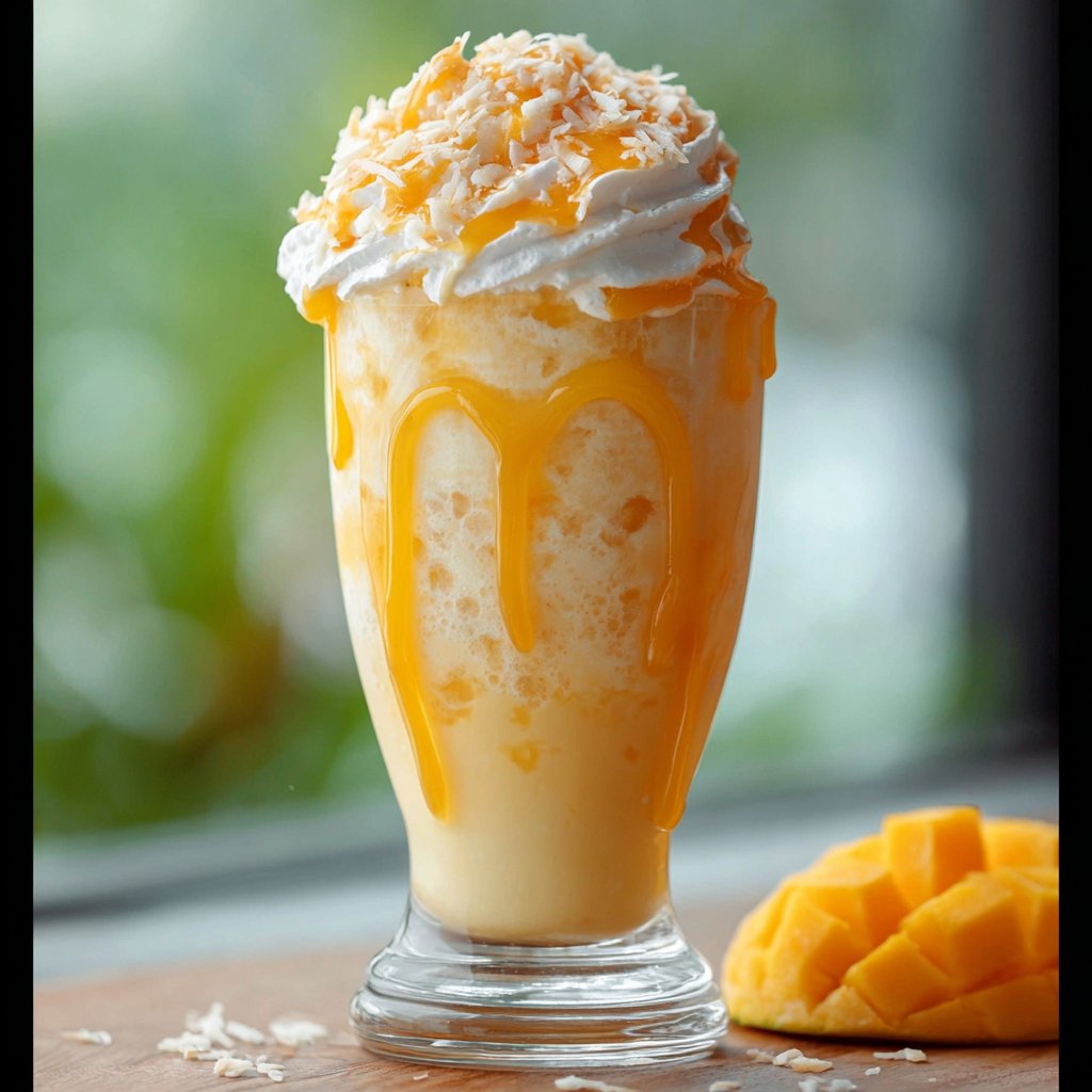 SUMMER MANGO COCONUT FLOAT MILKSHAKE