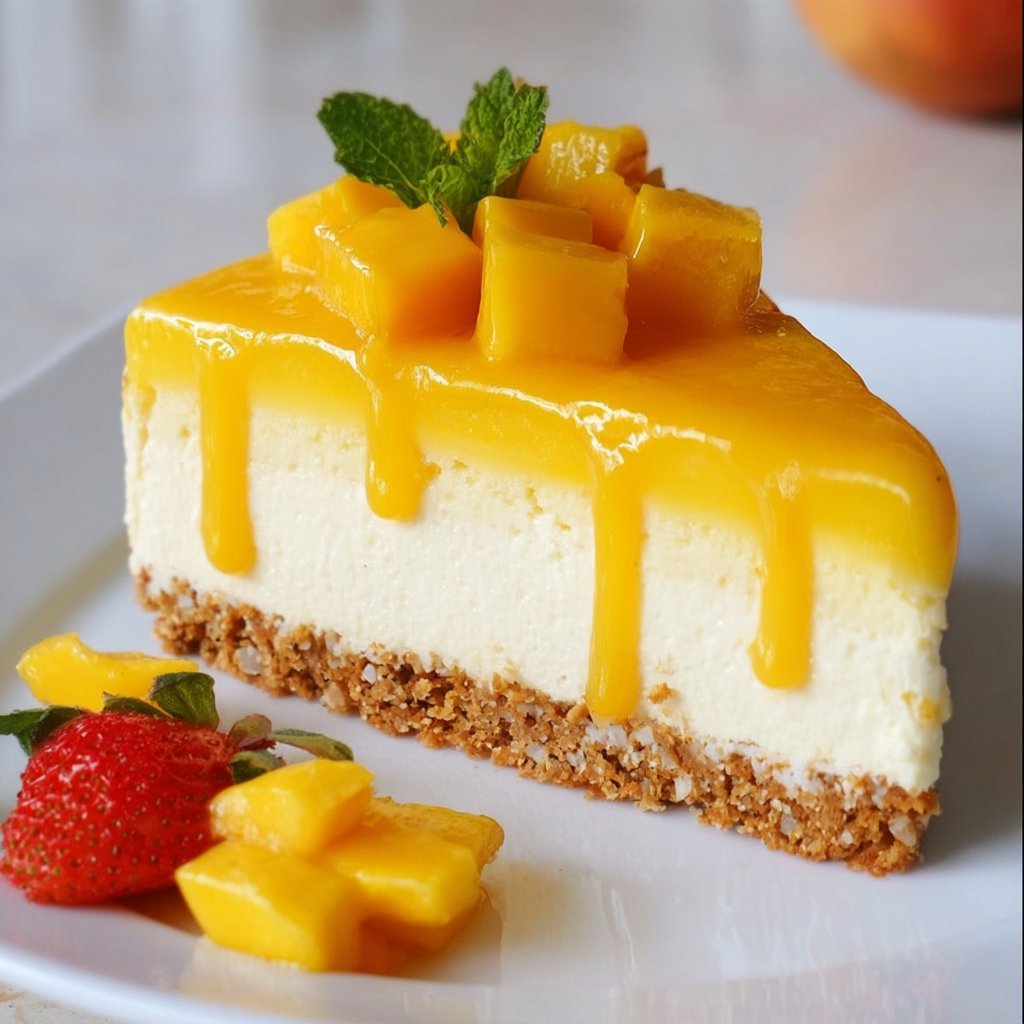 Vegan Mango Cheesecake