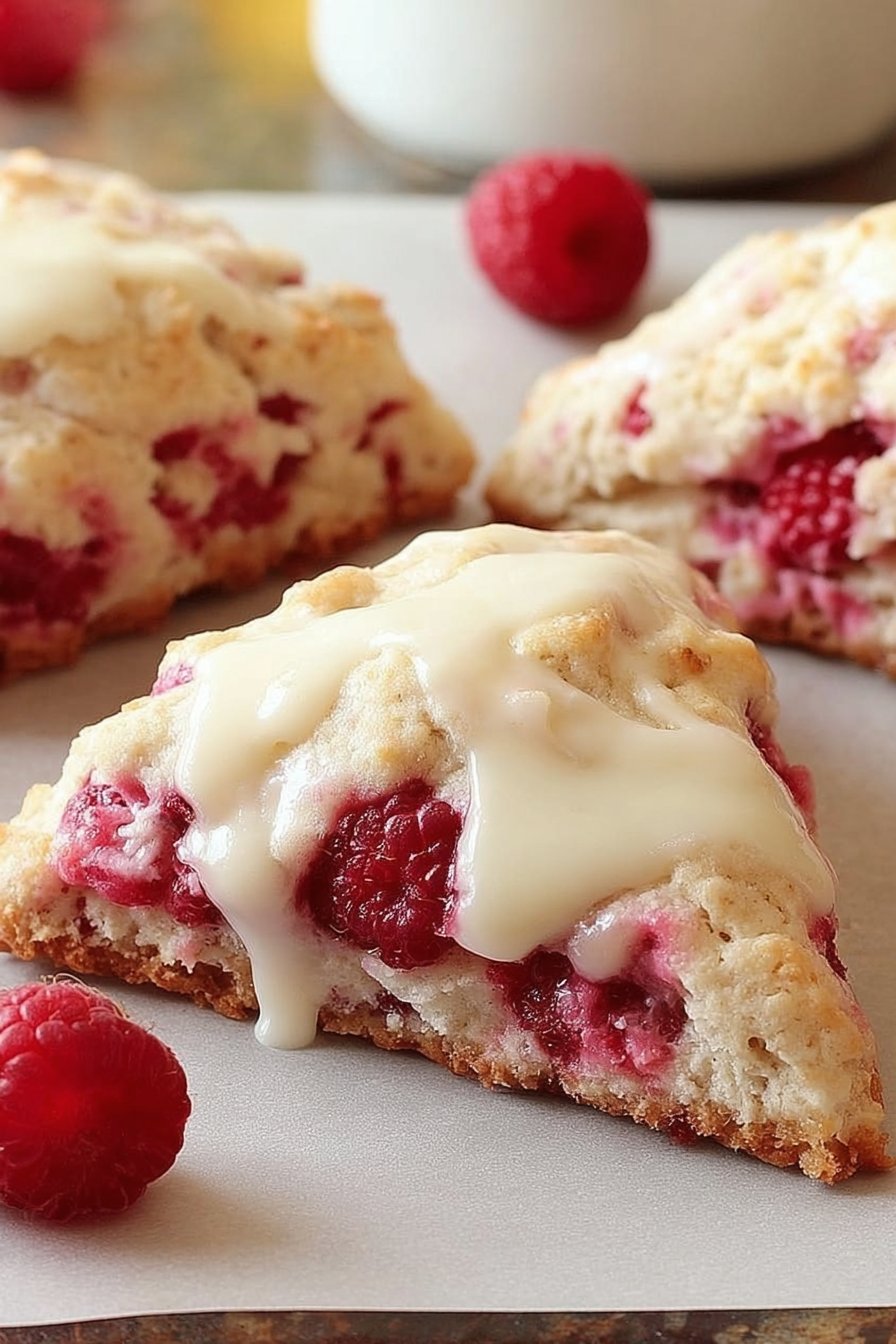 Lemon Raspberry Scones