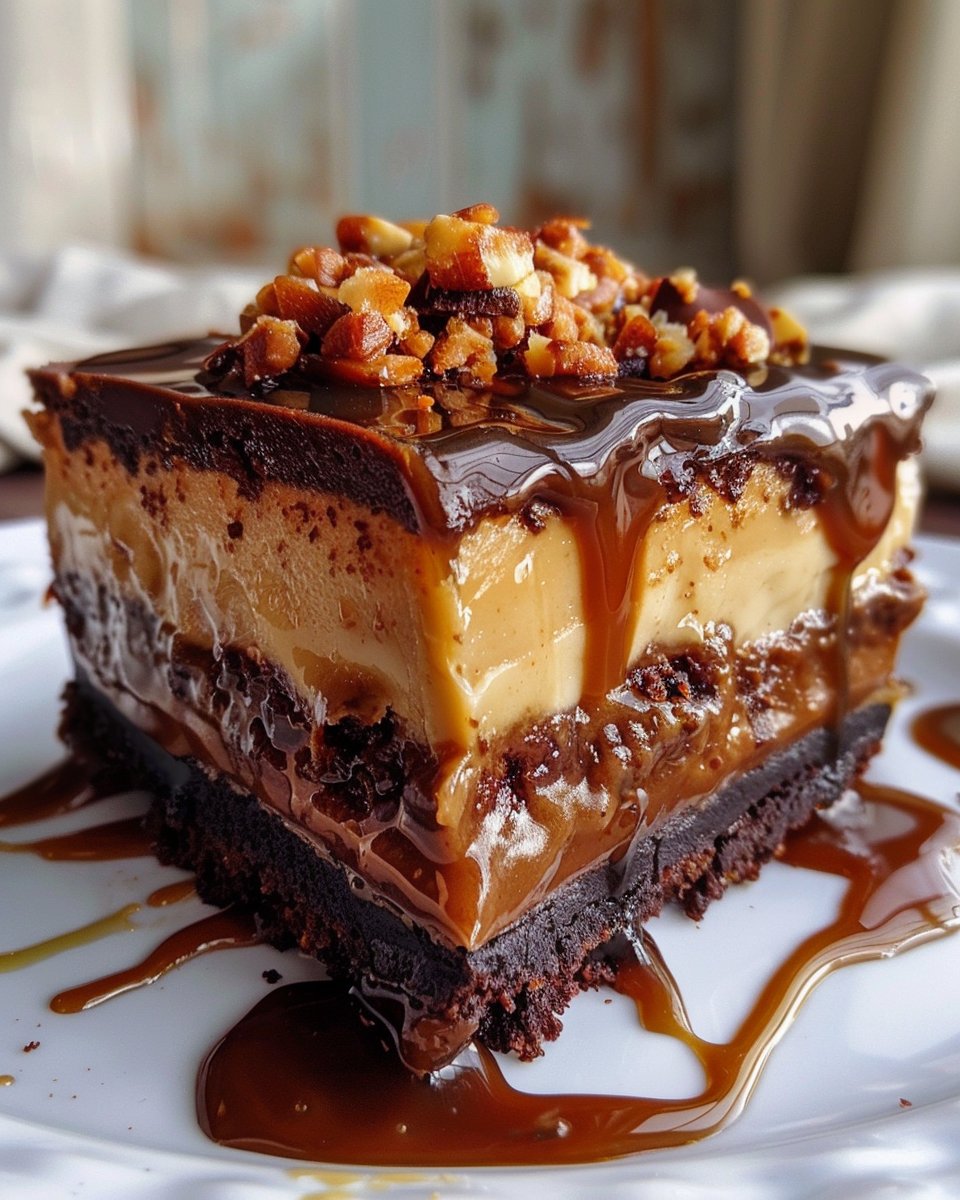Caramel Brownie Cheesecake