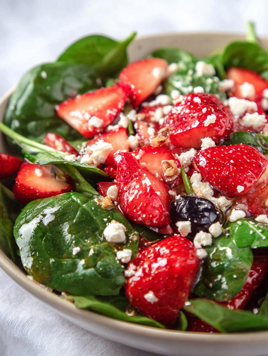 Strawberry Spinach Salad with Feta
