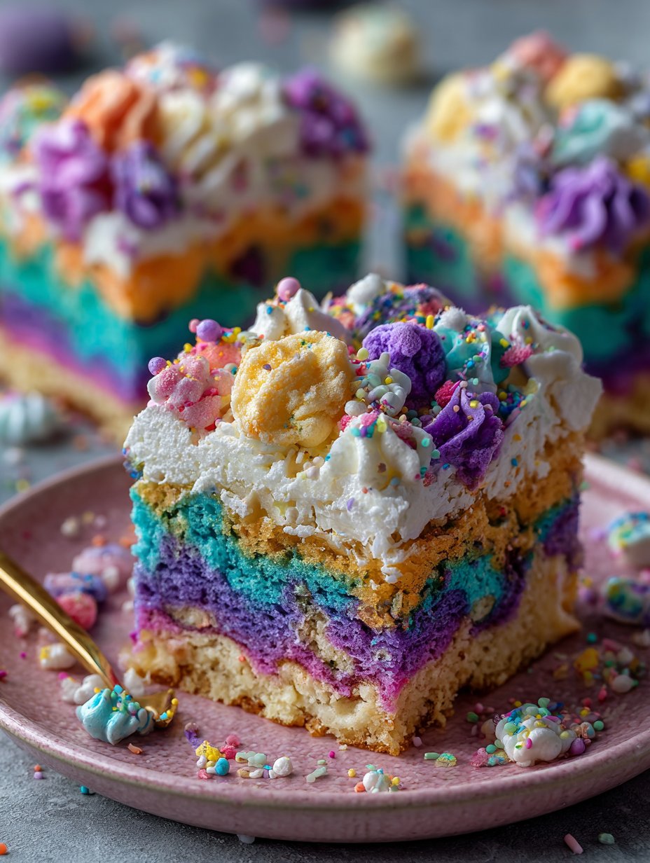 Whimsical Chaos Cake Squares