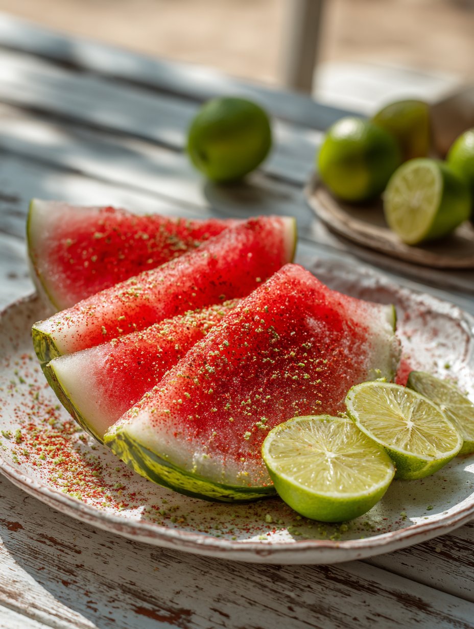 Chili Lime Watermelon Wedges