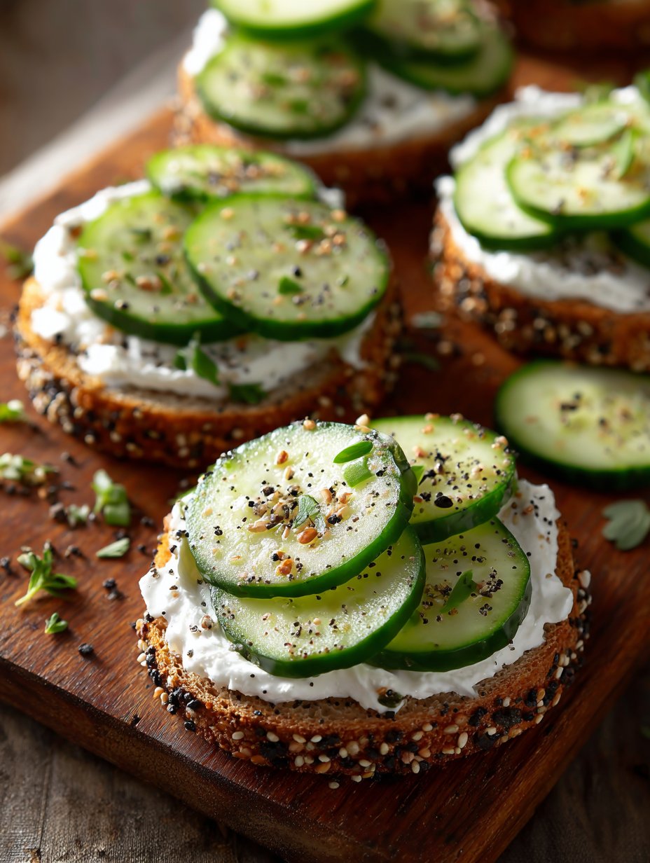 Everything Bagel Cucumber Bites