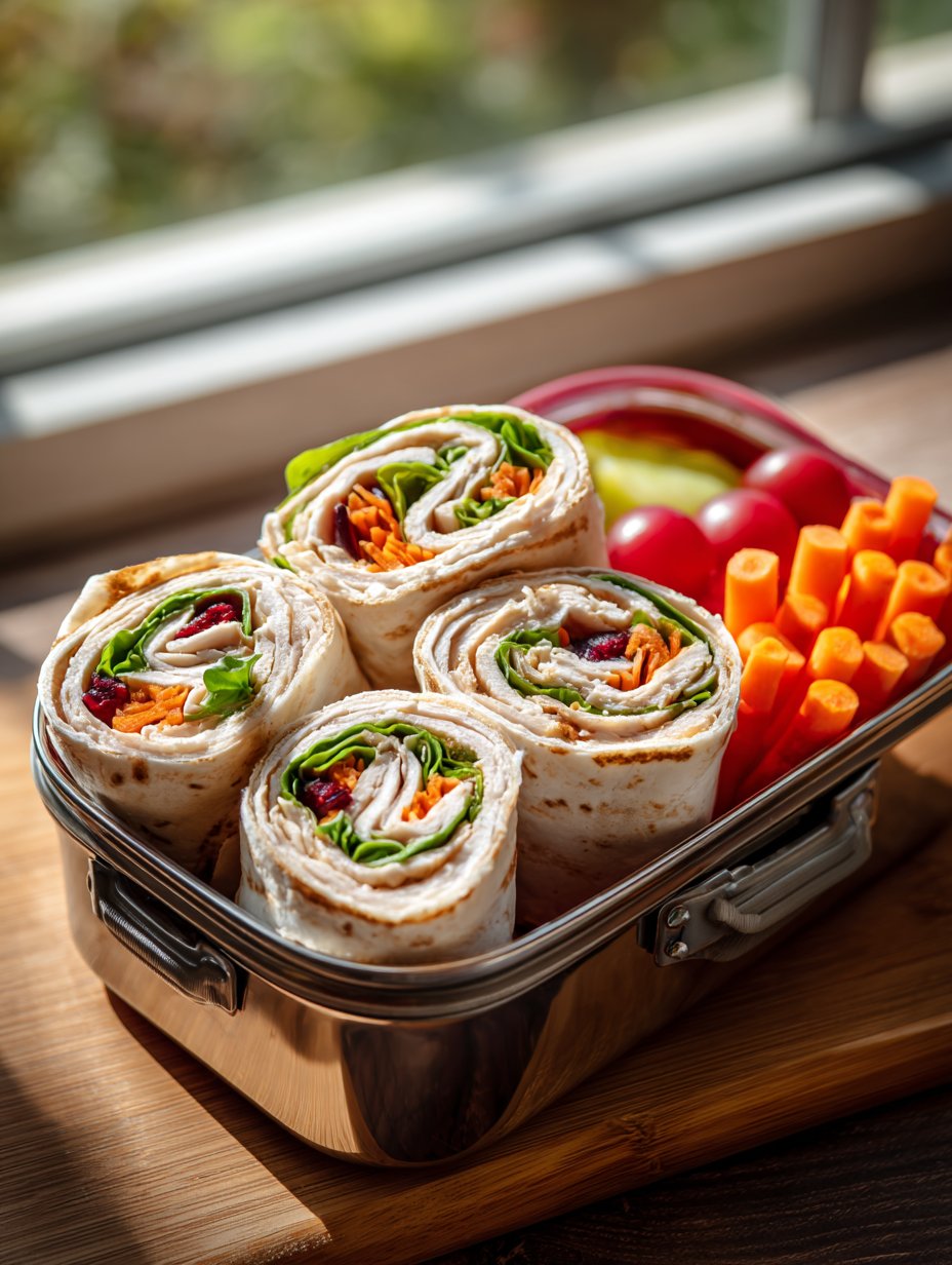 Ranch Chicken Wraps for School Lunches