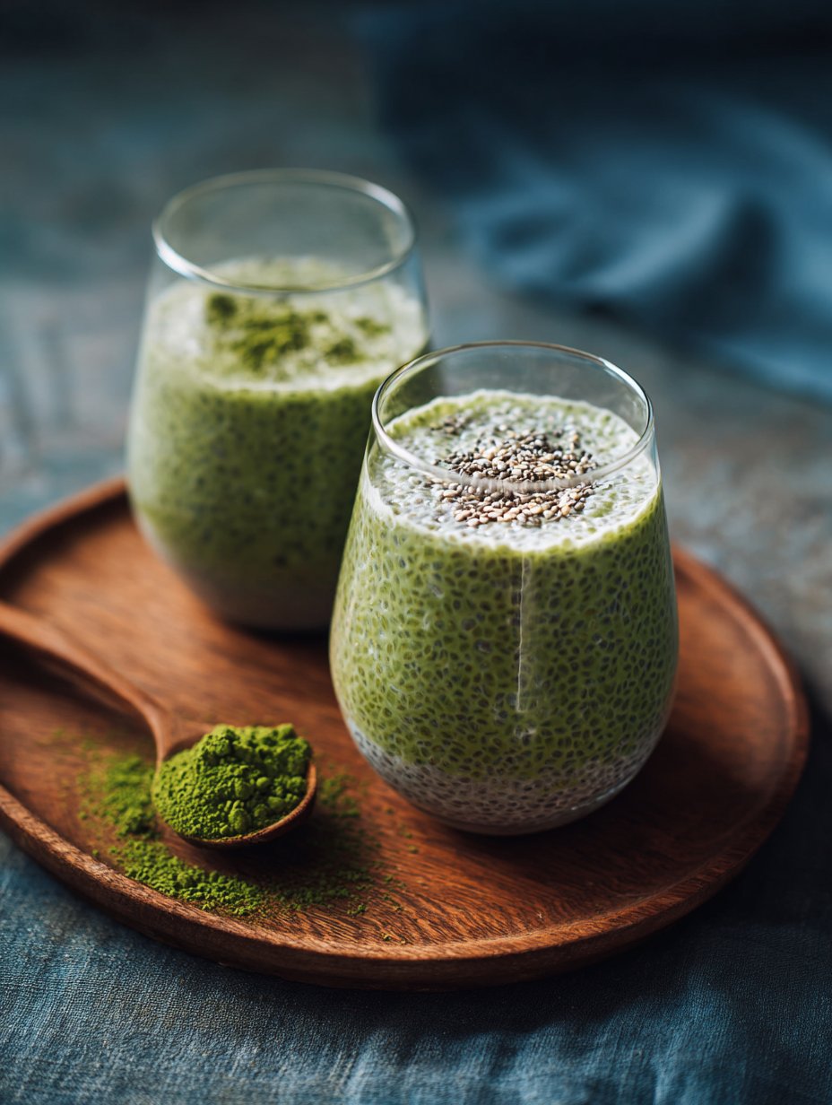 Matcha Chia Pudding Parfait
