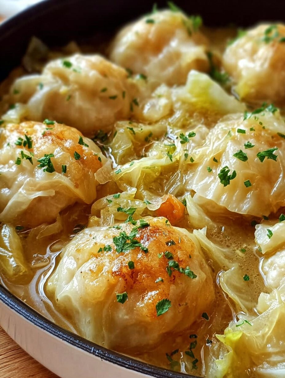 German Cabbage and Dumplings