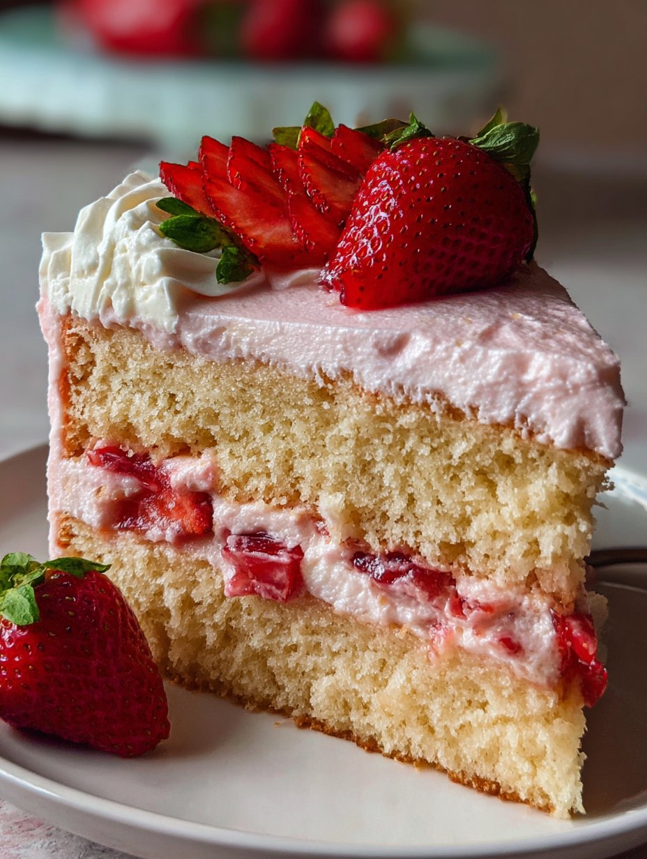 Easy Strawberry Cake
