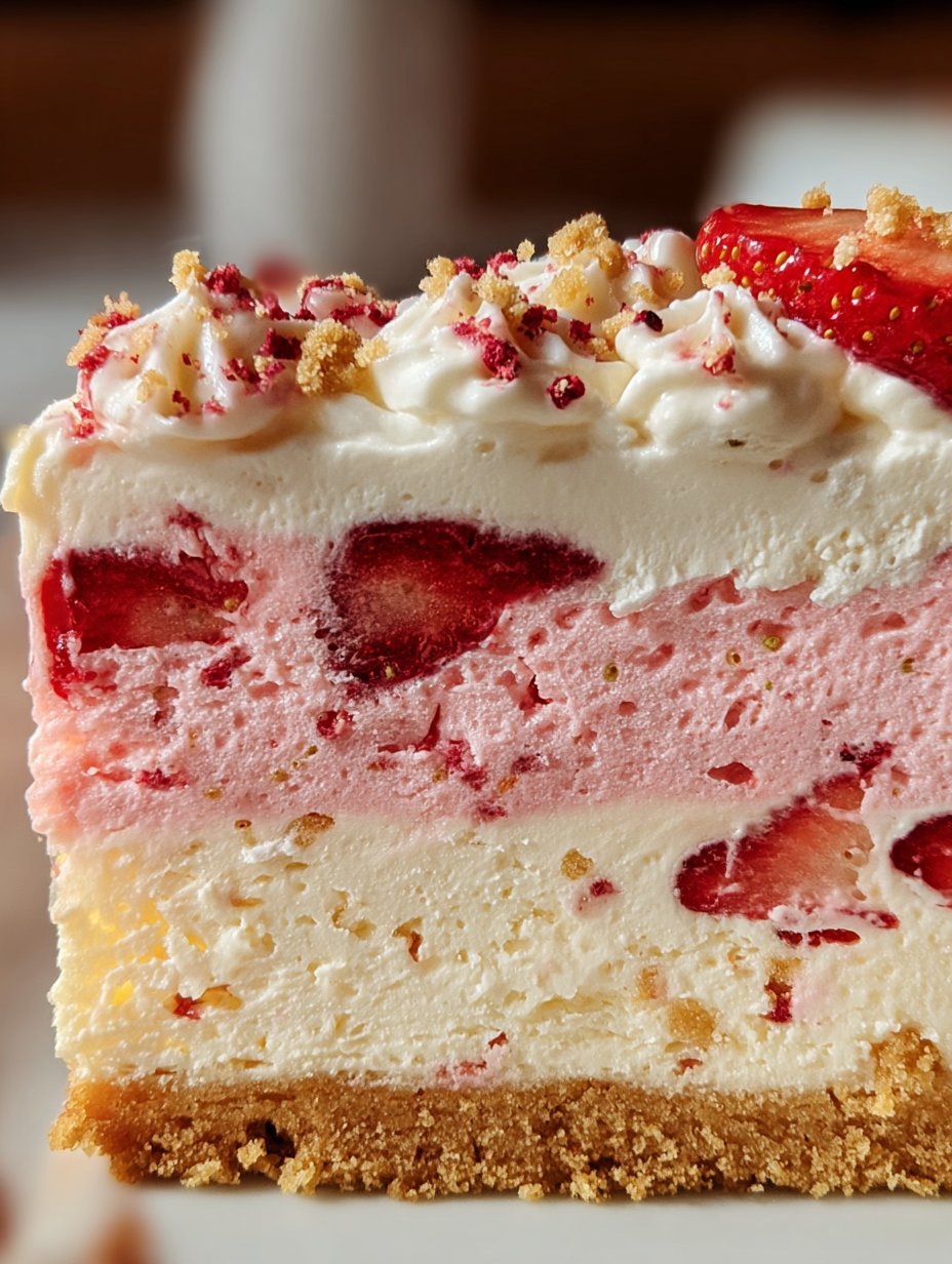 Strawberry Shortcake Ice Cream Cake