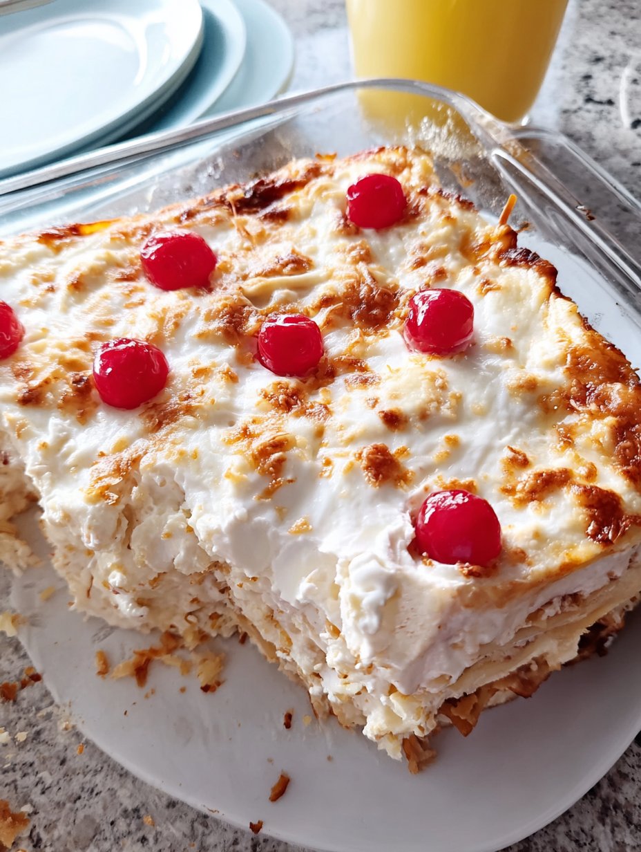 Piña Colada Lasagna