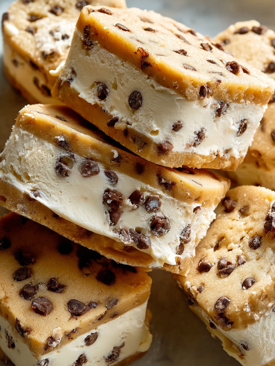 Cookie Dough Ice Cream Sandwiches