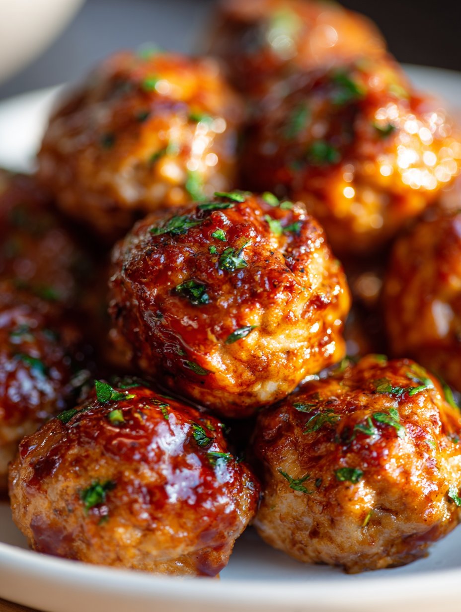 Air Fryer Chipotle Chicken Meatballs