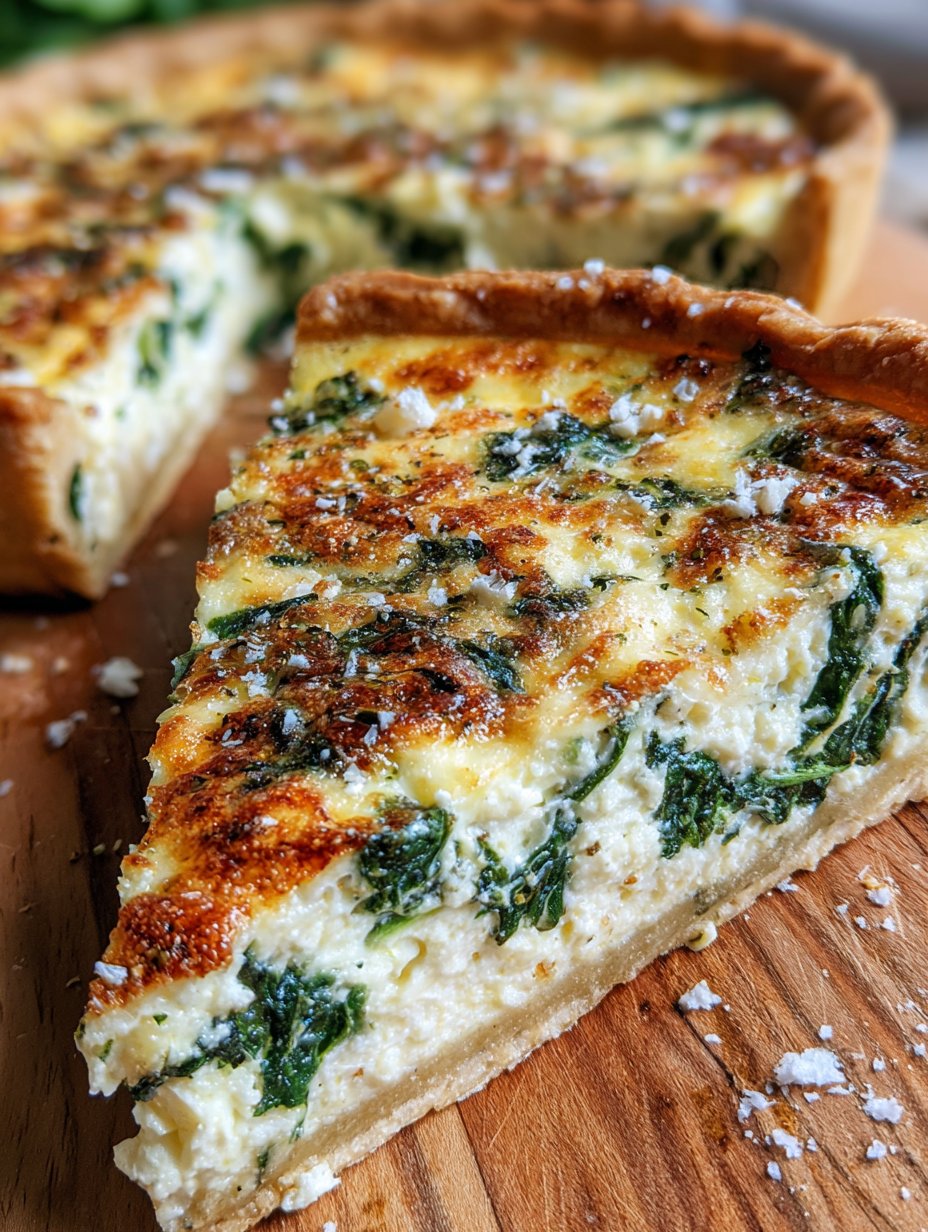 Ricotta Spinach Quiche Delight