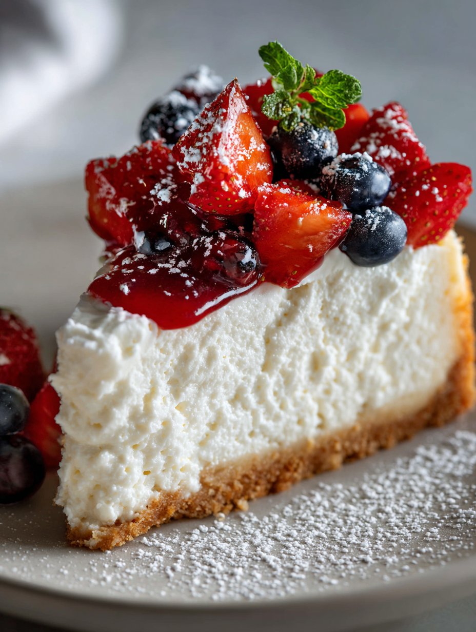 No-Bake Whipped Ricotta Cheesecake