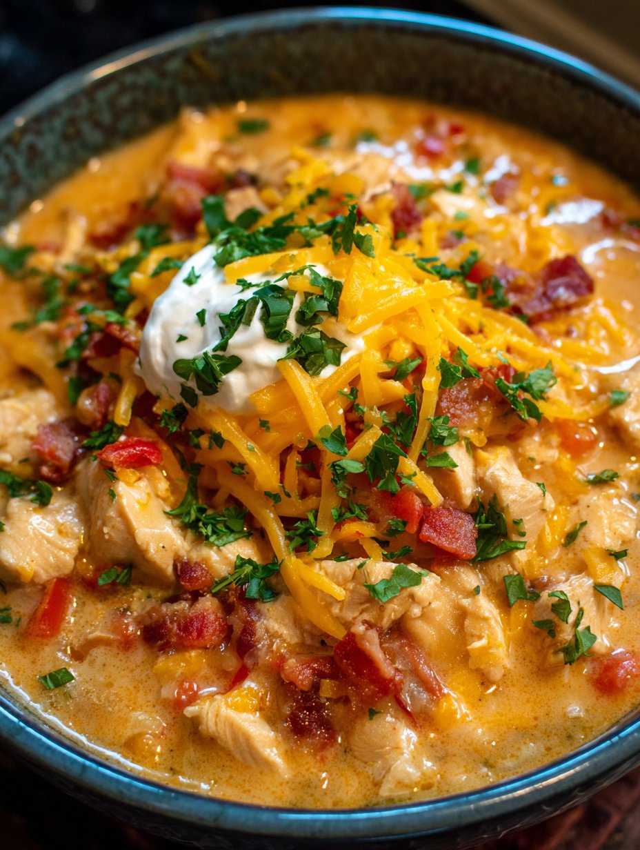 Crock pot cream cheese chicken chili