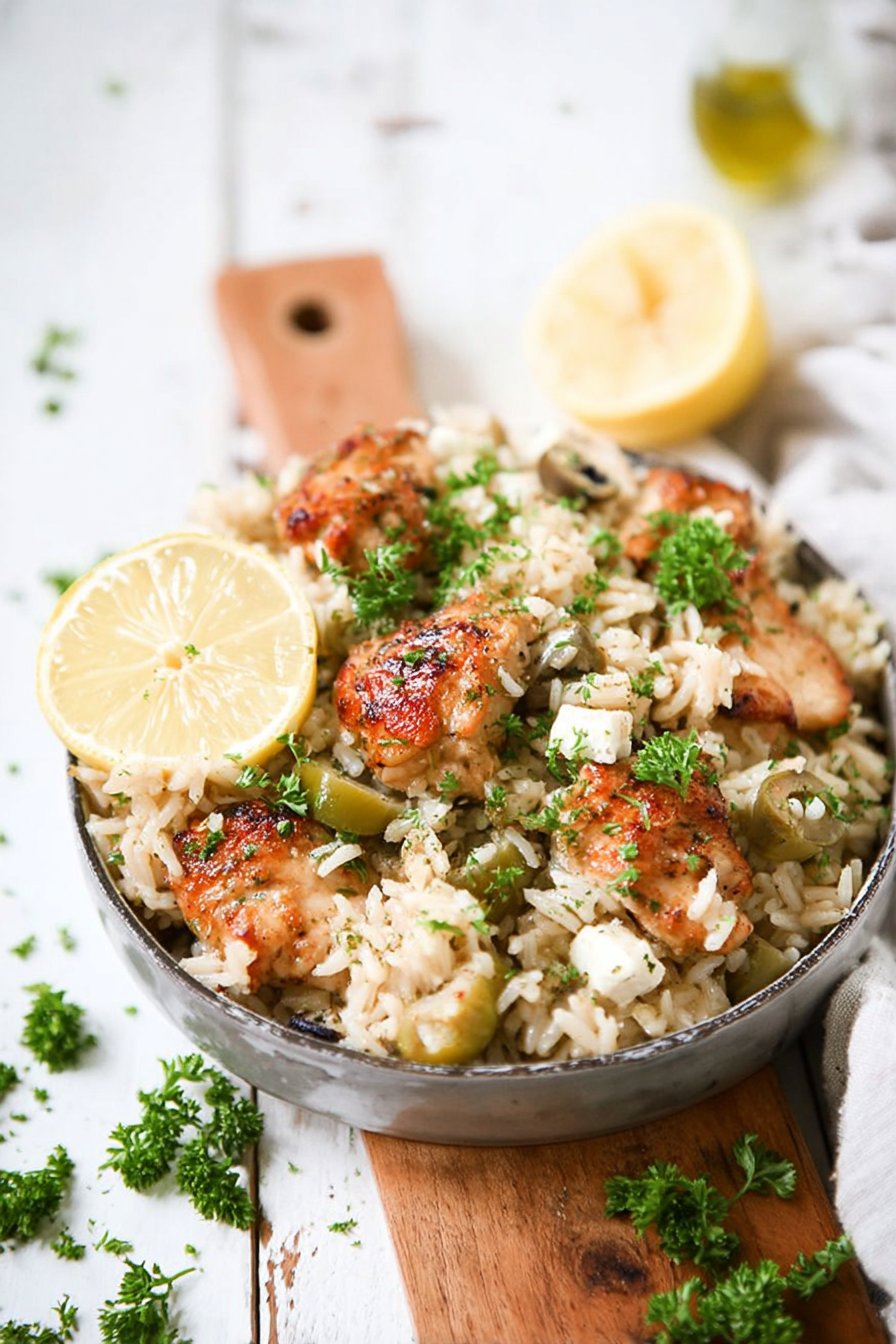 Instant Pot Greek Chicken and Rice