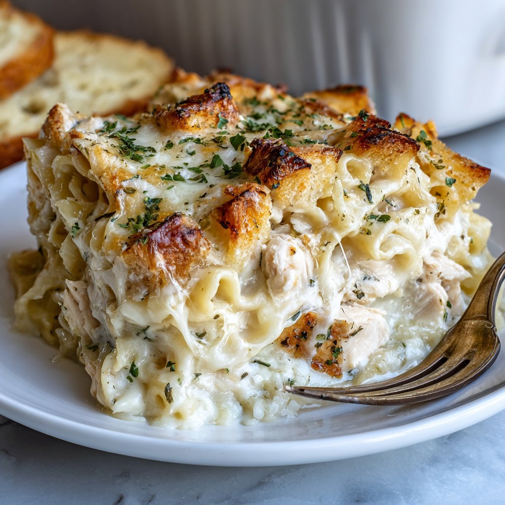 Chicken Alfredo Casserole
