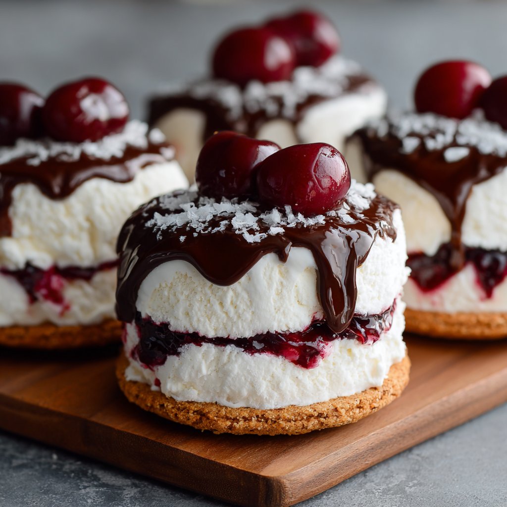Cherry Cheesecake Ice Cream Sandwiches