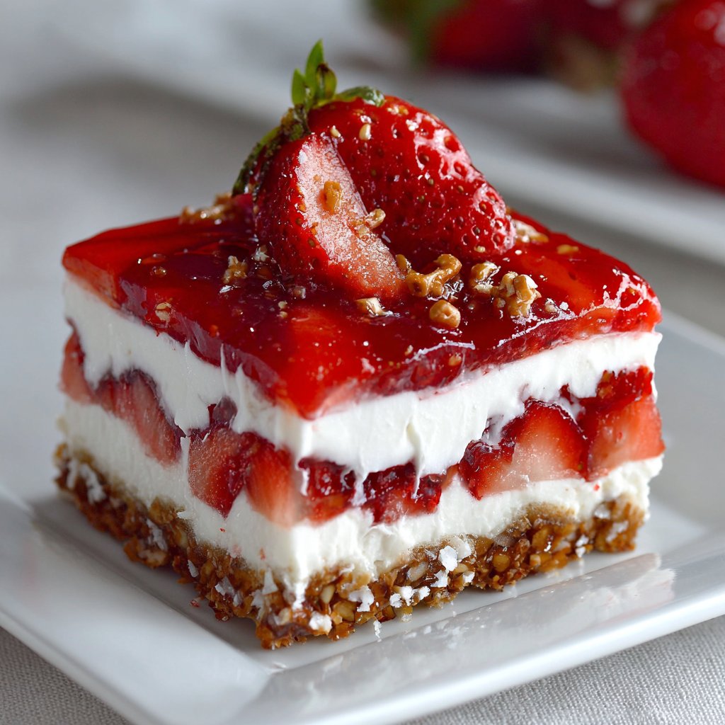 Strawberry Pretzel Salad Dessert