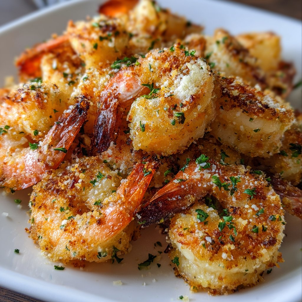 Garlic Parmesan Shrimp in the Air Fryer