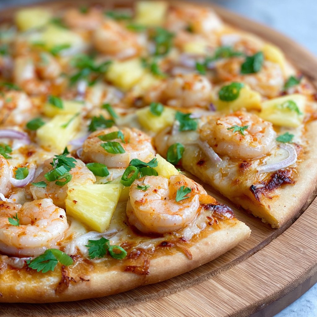 Shrimp and Pineapple Pizza
