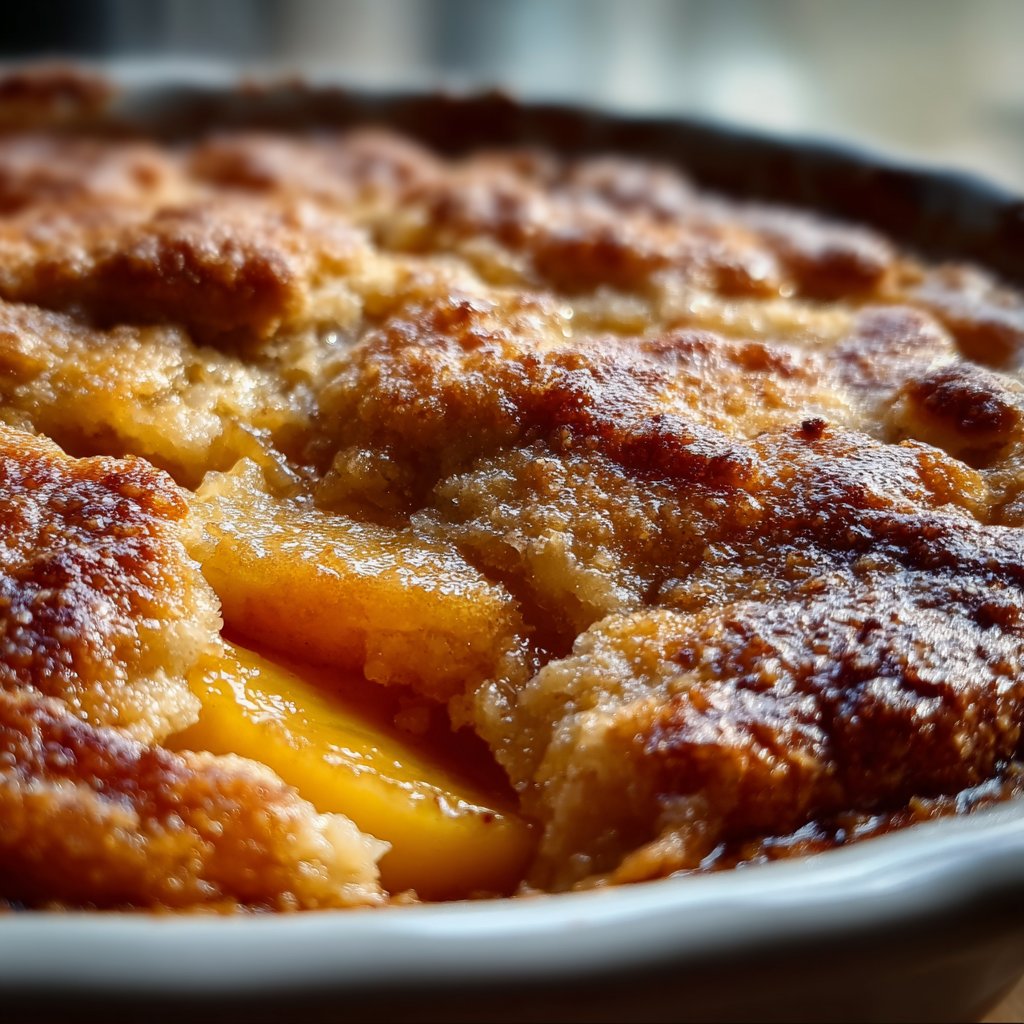 LAZY MAN'S PIE PEACH COBBLER