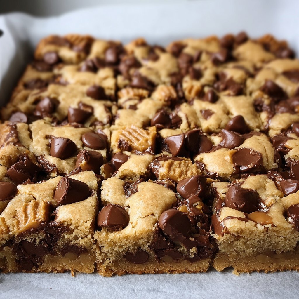 Peanut Butter Chocolate Chip Cookie Bars